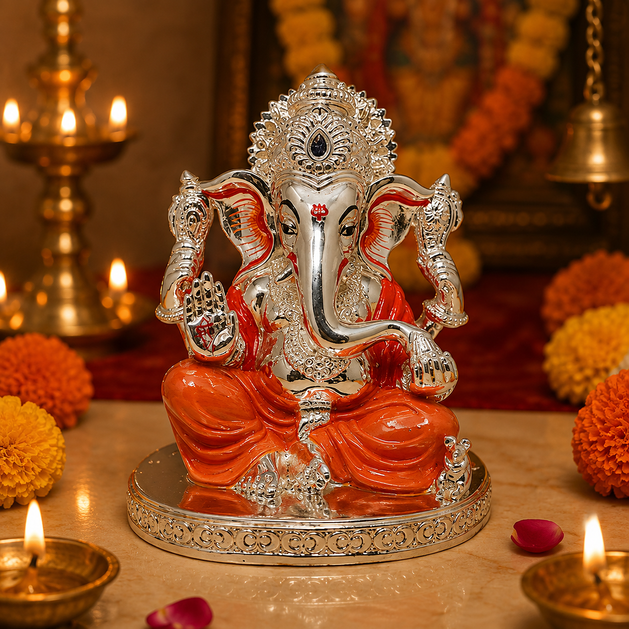 Silver Ganesh Ji